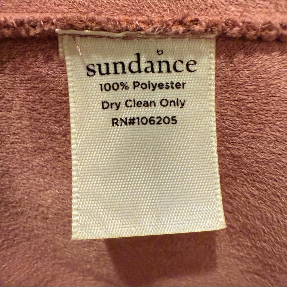 Sundance Catalog Unbound Boucle Beauty Coat Mauve Teddy Cozy Warm Faux Fur XL - Picture 5 of 13